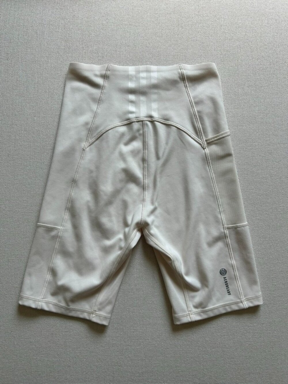 Adidas Bundle of Light Blue and Cream Yoga Bike Shorts - Picture 11 of 15